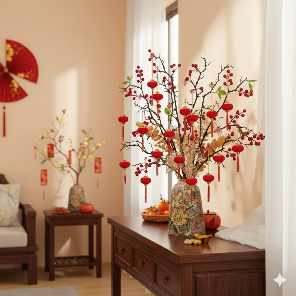 Handmade Mosaic Ceramic Vase – Flower Design  – 31.5 cm (12.4 in) – Home Décor – Heritage T&T Mosaic Collection – Bat Trang Vietnam