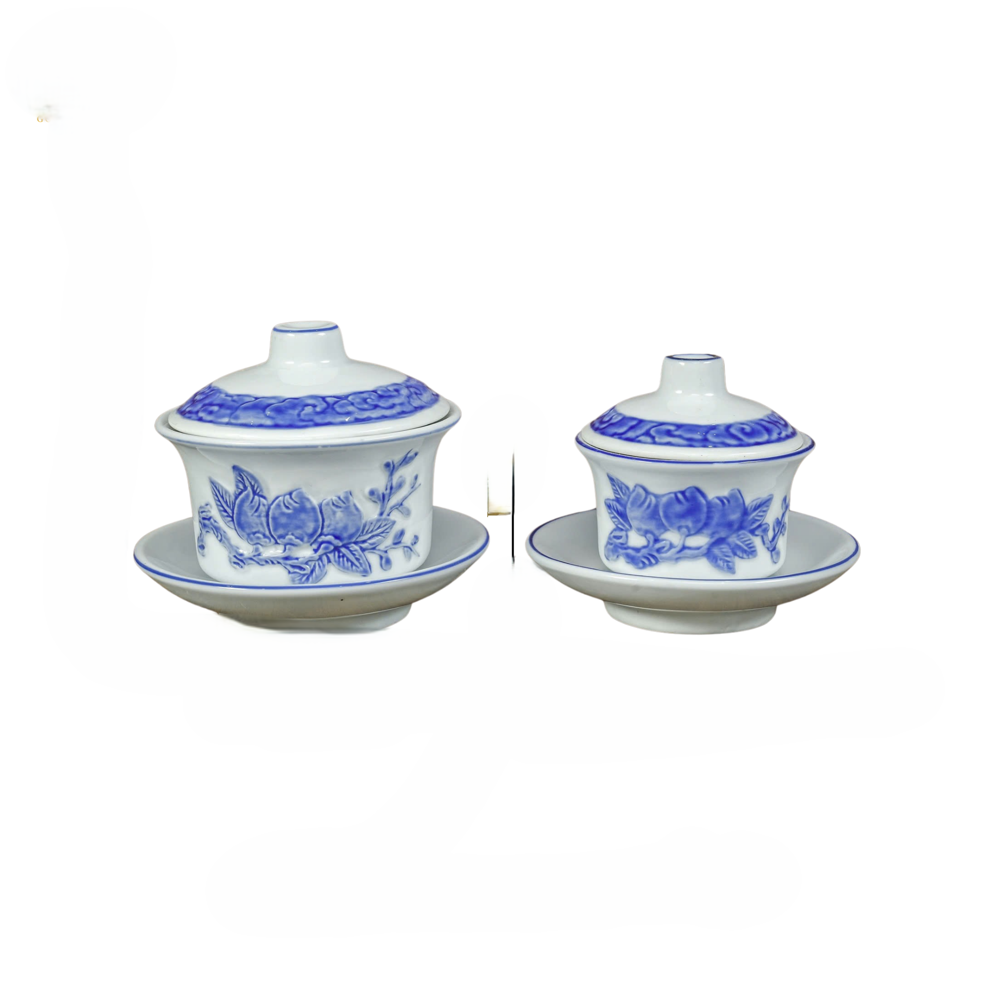 Heritage T&T Tâm An Ceremonial Tea Cups – Set of 2 – Bat Trang Handmade