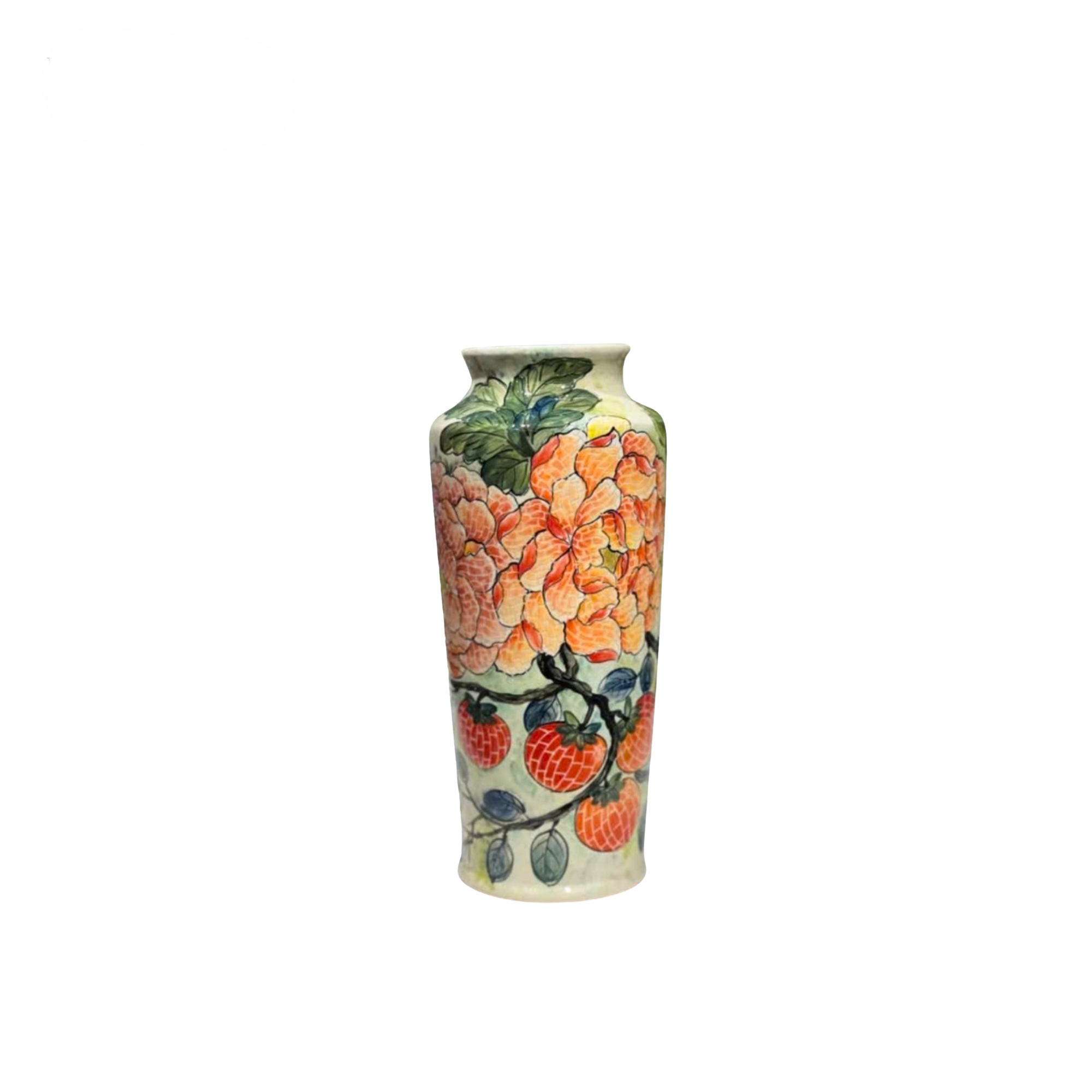 Handmade Mosaic Ceramic Vase – Flower Design  – 34.6 cm (13.6 in) – Home Décor – Heritage T&T Mosaic Collection – Bat Trang Vietnam