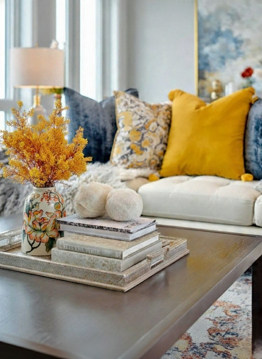 Handmade Mosaic Ceramic Vase – Flower Design  – 31.5 cm (12.4 in) – Home Décor – Heritage T&T Mosaic Collection – Bat Trang Vietnam