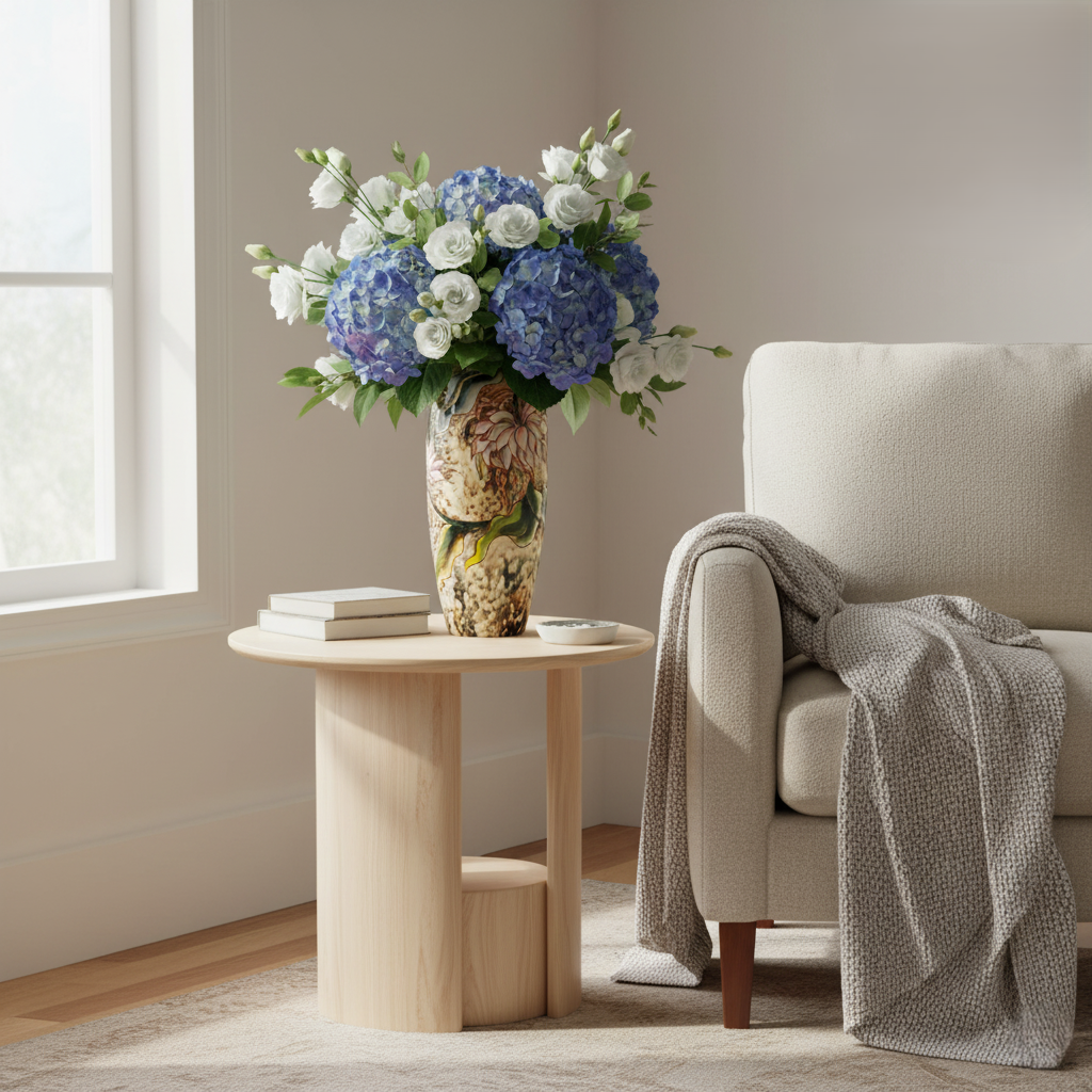 Handmade Mosaic Ceramic Vase – Artisan Design  – 40 cm (15.7 in) – Home Décor – Heritage T&T 3D Collection – Bat Trang Vietnam