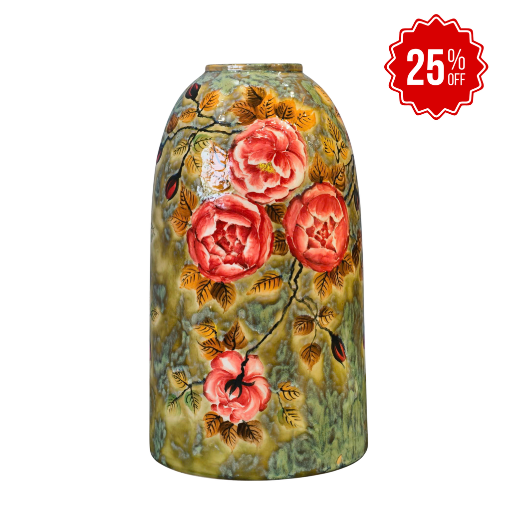 Handmade Mosaic Ceramic Vase – Artisan Design  – 40 cm (15.7 in) – Home Décor – Heritage T&T 3D Collection – Bat Trang Vietnam